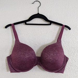 Victoria's Secret Women's Pink and Purple Bra 36D